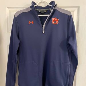 Auburn Under Armour Women’s Navy 1/4 Zip Large Jacket Pullover.
